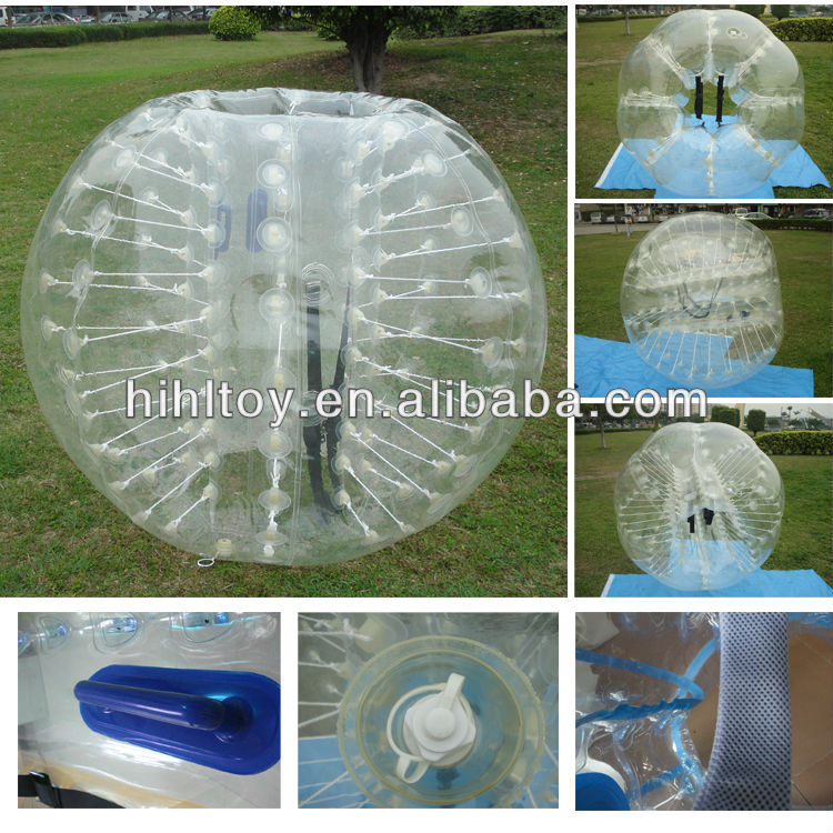優れた品質pvc/tpu1.2/1.5メートル直径人間バブルボール、 バブルサッカー、 サッカーバブル問屋・仕入れ・卸・卸売り
