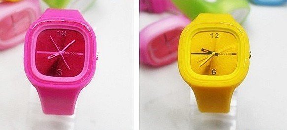Mulan'S FREE SHIPPING Top Selling 5 Types Jelly Silicone Watch 100pcs/lot Free Shipping