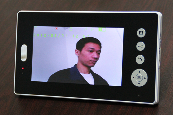 一つの7インチとのデュアルカメラモニター2.4ghzのデジタル無線ビデオドア電話500メートルとオープンエリアで伝送距離問屋・仕入れ・卸・卸売り