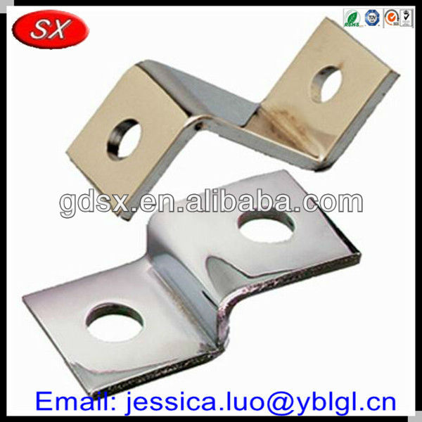 Dongguan Stamping Chrome Plated Brass Corner Brackets Metal