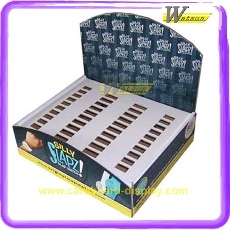 2014 Good Quality for Lollipops Silly Slapz Children Plastic Wristwatch Corrugated Tabletop Display Box