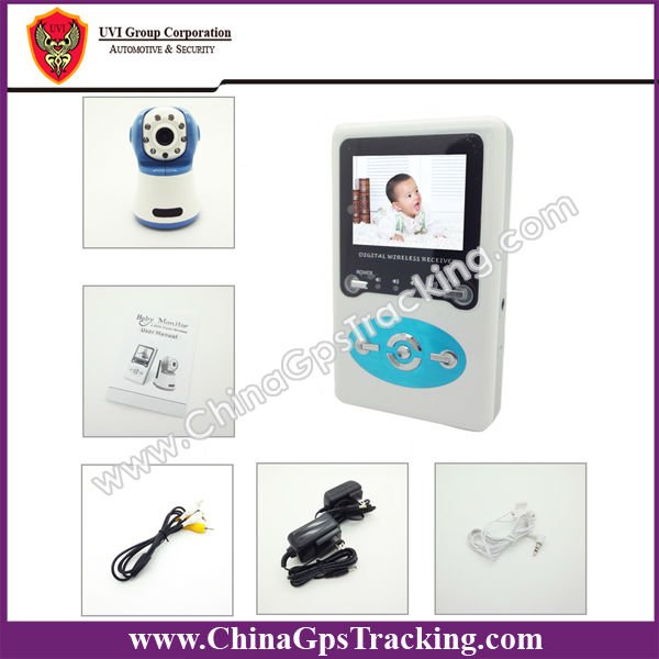 DHL Free Shipping, 2 pcs/lot, 2.4GHz digital 2.4 inch Wireless Baby monitor monitors security colour camera