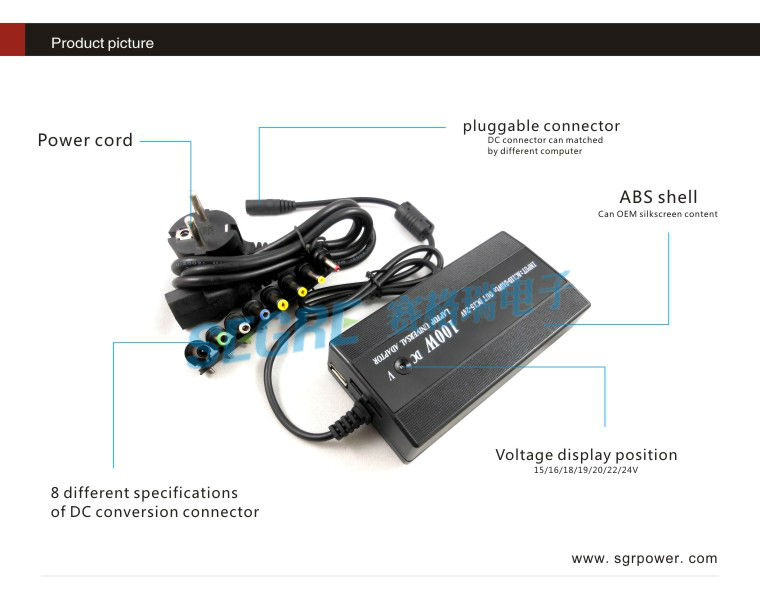 旅行acacアダプタノートpc100w/dc電源アダプタ問屋・仕入れ・卸・卸売り