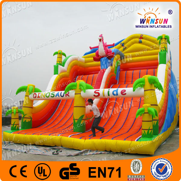 coconuts 2 lanes inflatable water slides,exported to France before