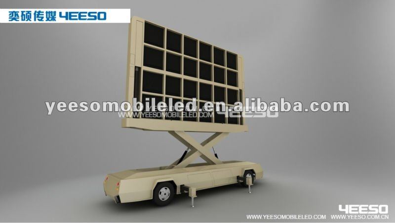 モバイルトレーラーled屋外広告看板、 上海yeesoモバイルメディア・広告プログラム可能な車両yes-t12問屋・仕入れ・卸・卸売り