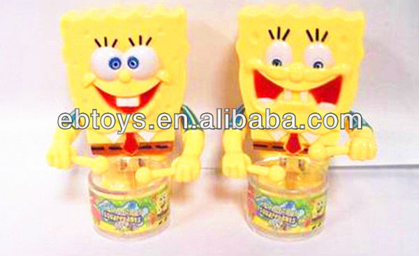 Wind up Play durm Spongebob candy toys sweet