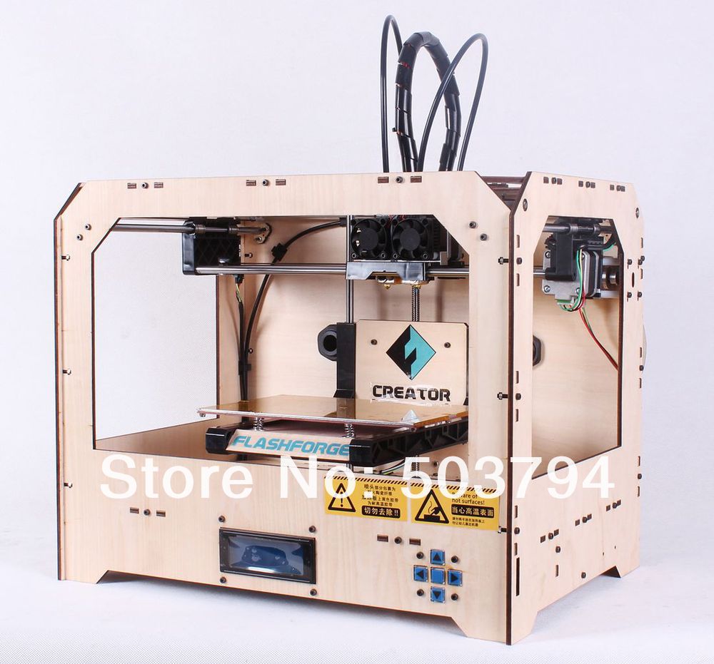 Купить двойной 3d принтер usb принтер высокого разрешения pla & abs ...