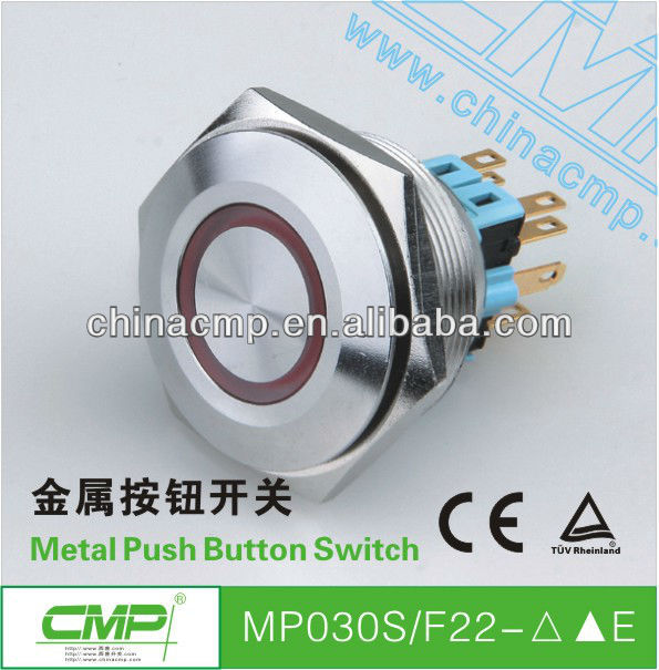 cmp30mm防水金属ステンレス鋼のプッシュボタンスイッチ仕入れ・メーカー・工場