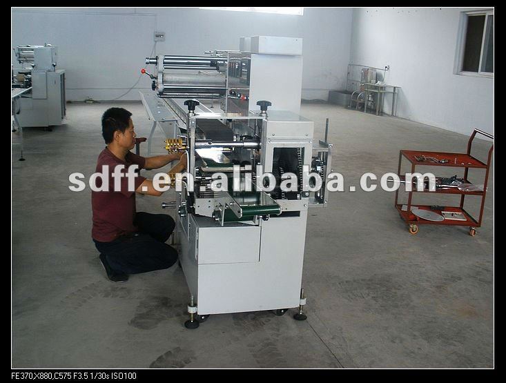 automatic ice cream bar wrapper machine