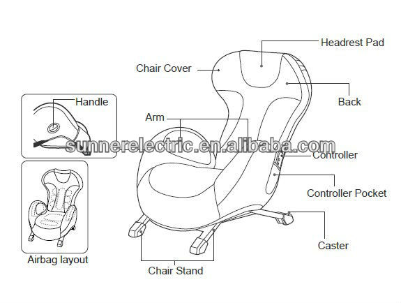 beauty shape airbag massage chair