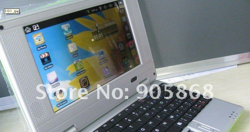 Special Offer ! NEW 7 inch Mini Laptop Notebook WIFI android 2.2 4GB VIA8650 fast hk air mail