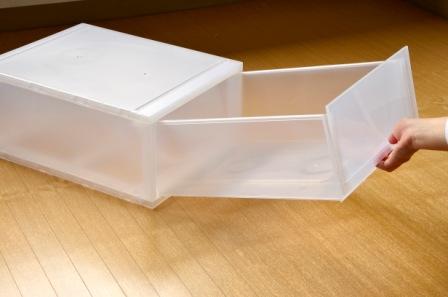 正規の布収納ボックス34センチメートル幅( クローゼットのリビングルーム) 引出しケースは、 日本ストッカーデザインのプラスチックキャビネットplustfr3404乳白色問屋・仕入れ・卸・卸売り