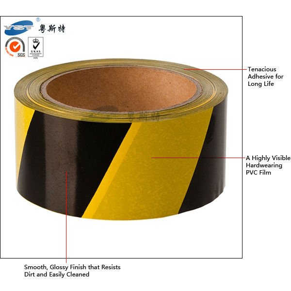 印刷されたロゴ付きテープpvcの安全問屋・仕入れ・卸・卸売り