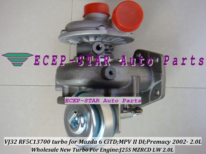 VJ32 RF5C13700 turbo for Mazda 6 CiTD MPV II DI Premacy 2002- 2.0L Engine J25S MZRCD LW 2.0L turbocharger (4)