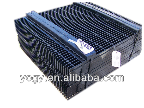 Heavy duty road drainage steel grating