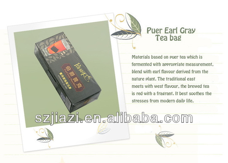 Puer Earl Grey hot sell tea bag