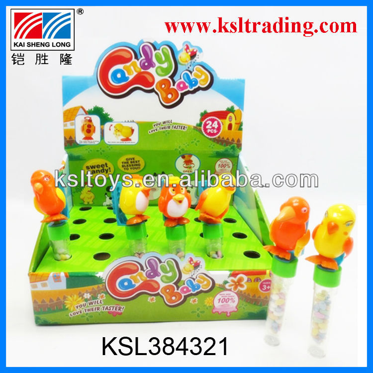 24PCS plastic wind up animal candy toy for children