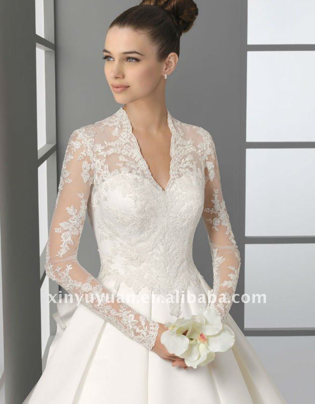 Classic sleeved wedding dresses