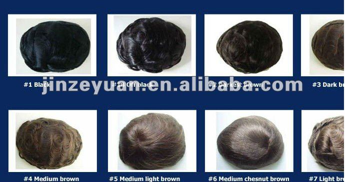 2013 high quality men real hair full toupee soft