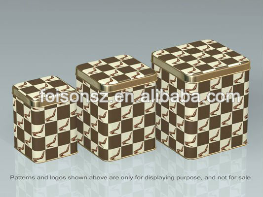 rectangular coffee bean tin packaging
