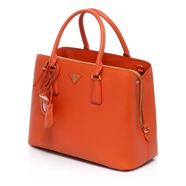 orange leather tote bags.designer trendy handbag 2013