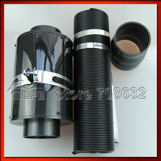 Black Carbon Fiber Air Cold Intake Filter DSC_0852