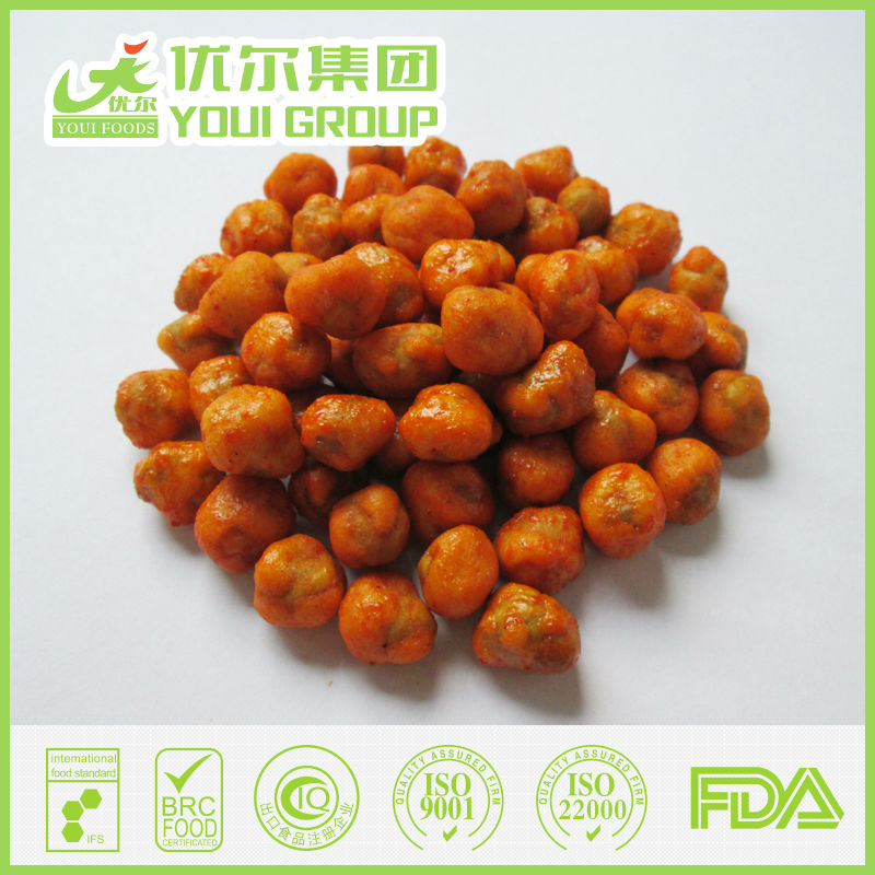 New crispy sugar coated green peas