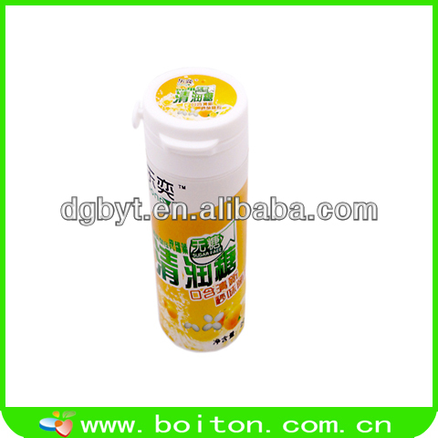 Xylitol bottle with mints candy