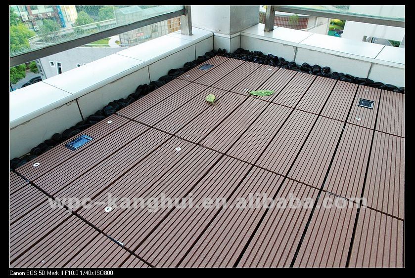 WPC Interlocking Decking Tiles