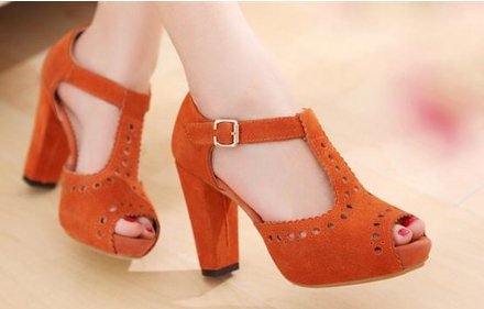 Factory sell 2012 NEW genuine leather high heel sandals heels fashion women dress buckle shoes G028 size 32-42