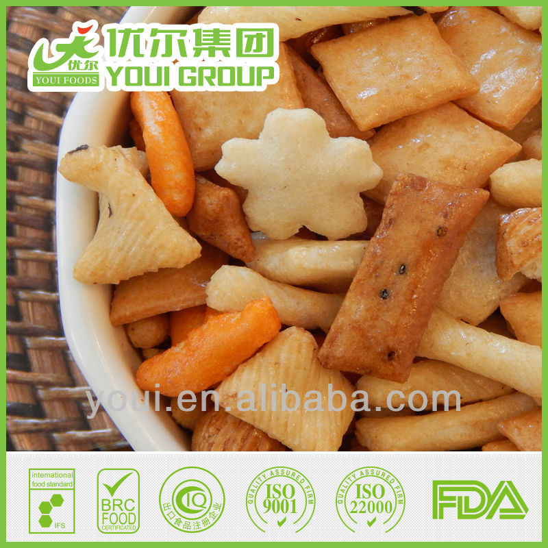 Baked rice crackers, Mixed rice cracker, PET tin