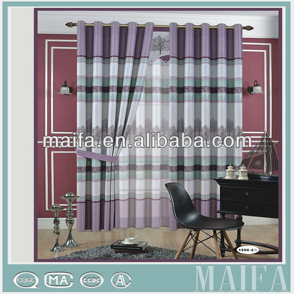 Nuevo diseño azul foot print blackout cortinas de la moda de ...