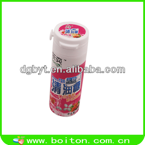 Xylitol bottle with mints candy