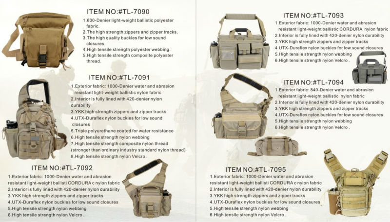 Molle Sac /À Dos Sac Bandouli/ère Ruban Noir pour Accessoires De Stockage Camping Randonn/ée P/édestre