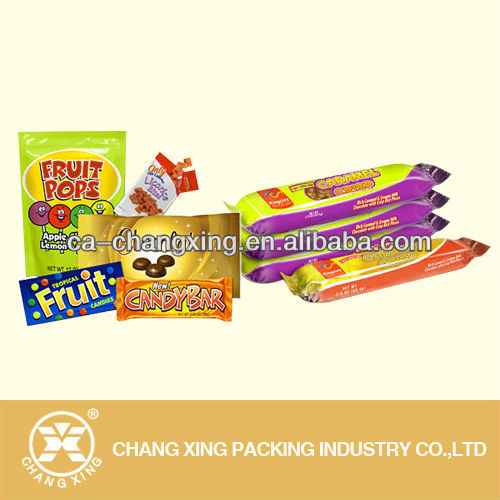 printed wrapper for candy bar plastic film/packaging film for chocolate bar packing