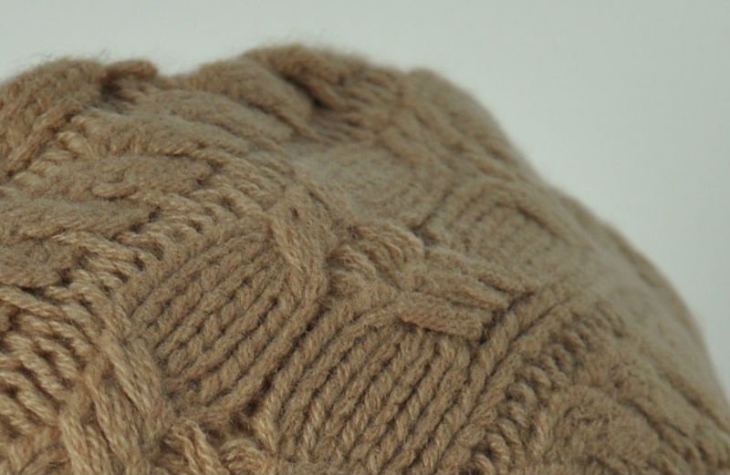 knitted cable hat