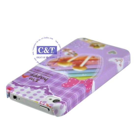 Lollipop Heart Pattern PC Case for apple iphone 4