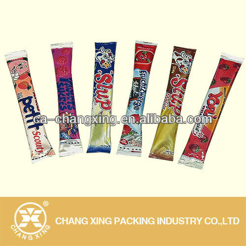 printed wrapper for candy bar plastic film/packaging film for chocolate bar packing