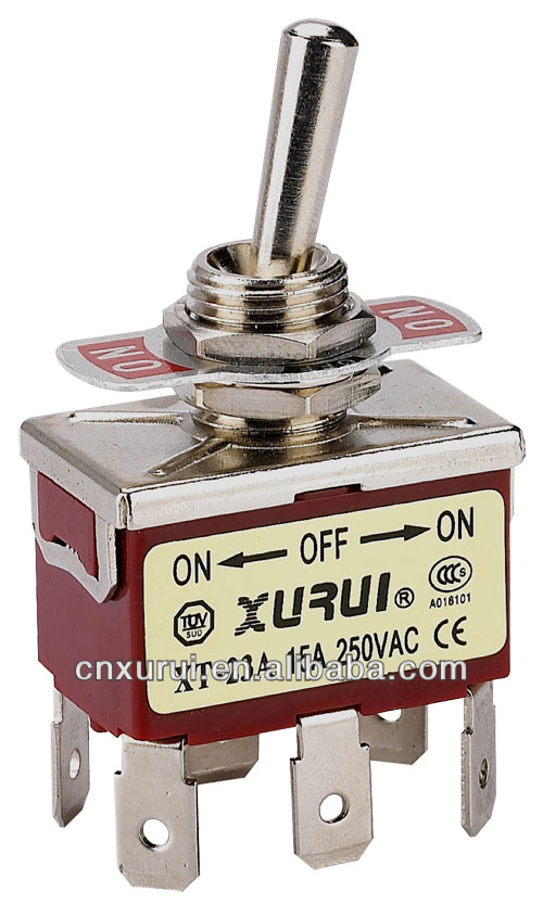 オンオフのxt-23atuv& rohsdpdt6ピン3ウェイon-off-ondpdtトグルスイッチ問屋・仕入れ・卸・卸売り