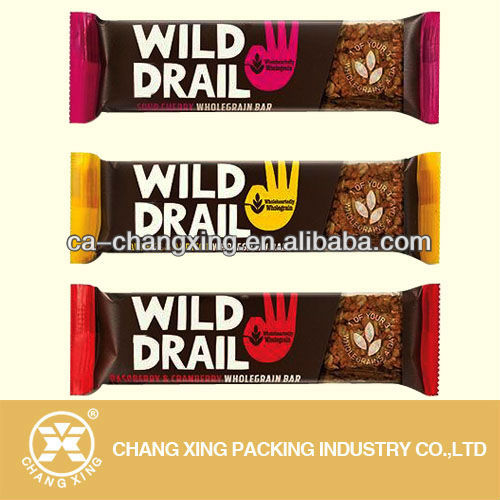 printed wrapper for candy bar plastic film/packaging film for chocolate bar packing