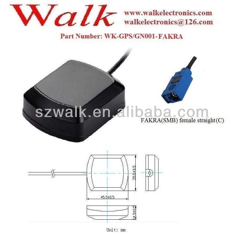 Glonassアクティブ車のアンテナの種類: 磁気( または接着マウント)、 rg174fakraコネクタとケーブル仕入れ・メーカー・工場