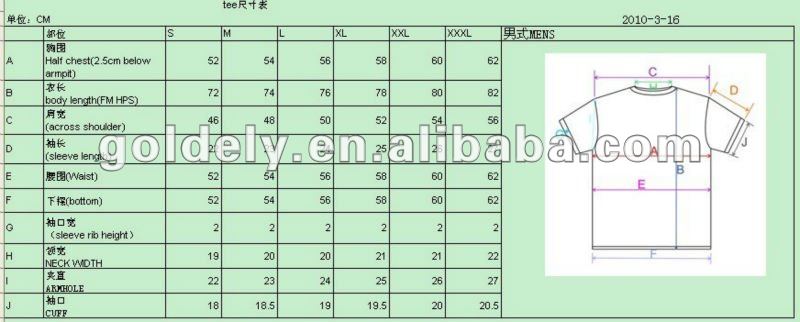 hot sell printing t shirt/Professional clothing manufacturer overseas