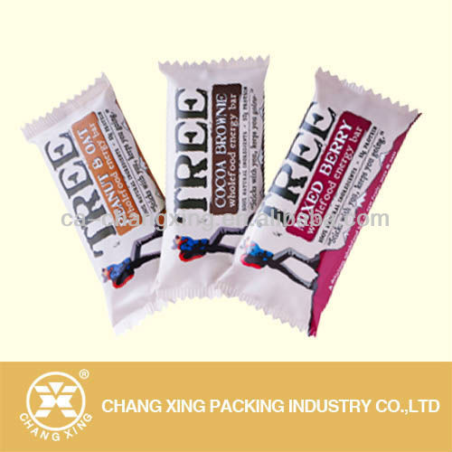 Custom print metallized chocolate bar packaging