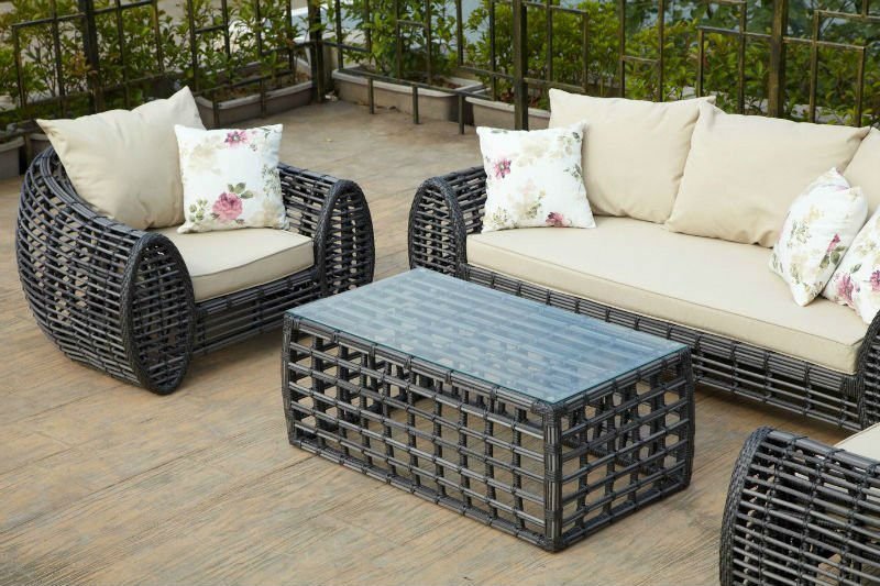 新しいデザイン2013屋外の庭の籐家具のソファーセット問屋・仕入れ・卸・卸売り