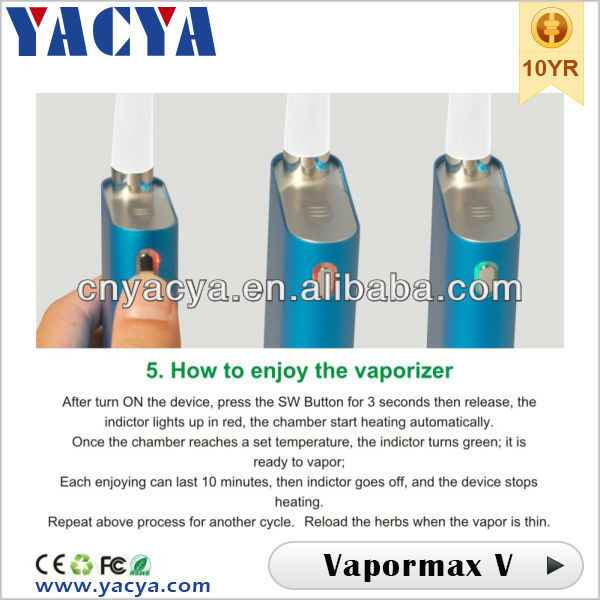 2014 Newest Products 2600mAh Exceptional Vaporization Experience Flowermate Vapormax V for Dry Herb