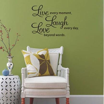 Decor Decal Wall Sticker Wall Quote Decals Live Laugh Love 001