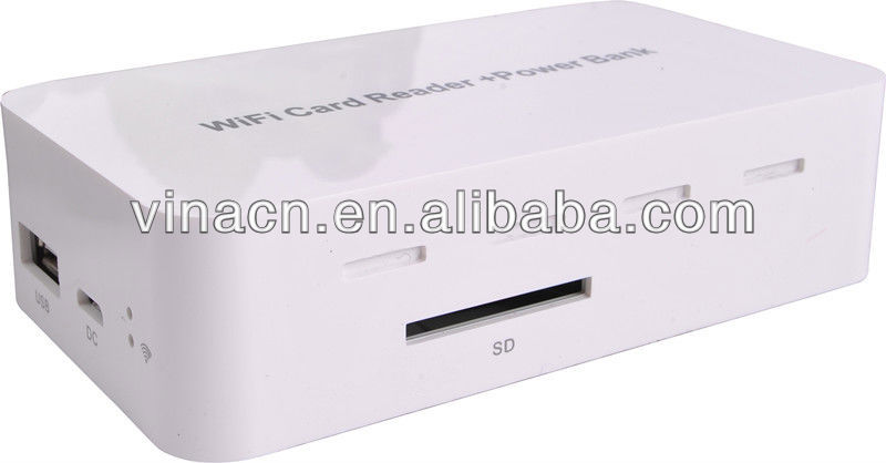 新しい製品ワイヤレス2013付カードリーダパワーバンク/iphone用5カードリーダー問屋・仕入れ・卸・卸売り