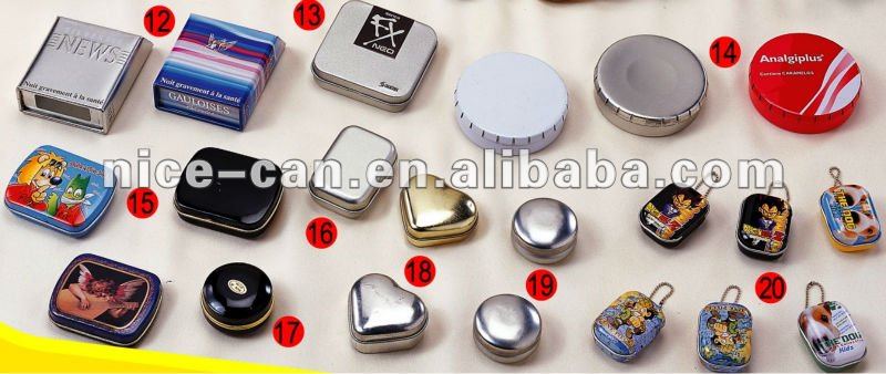 NICE-CAN fancy chocolate tin box 87*87*98mm