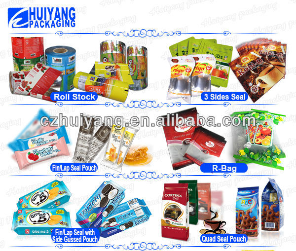 custom printing plastic mirror reflective film for chew gum