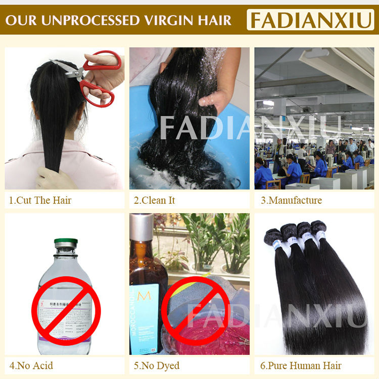 新しい到着の2014年fadianxiu100パーセント未処理のバージンremy毛エクステンション問屋・仕入れ・卸・卸売り